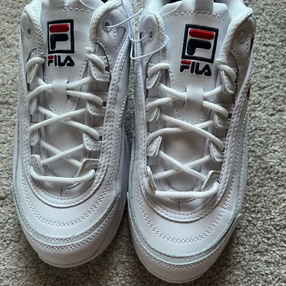 NEW/NIB FILA Disarray Women's White Sneakers Size 8.5 5CM00783-125 Item #1331060 - Picture 8 of 8